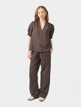 Neo Noir Odesa Linen Blouse 160264 Col. 676