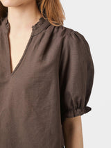 Neo Noir Odesa Linen Blouse 160264 Col. 676
