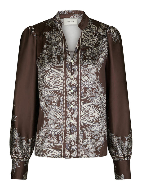 Neo Noir Massima Paisley Border Blouse Col. 676