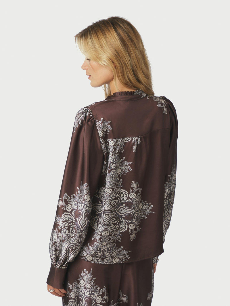 Neo Noir Massima Paisley Border Blouse Col. 676