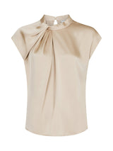 Neo Noir Fleur Drapy Satin Blouse 160990 Col.125