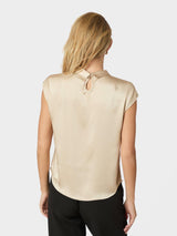 Neo Noir Fleur Drapy Satin Blouse 160990 Col.125