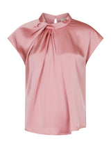 Neo Noir Fleur Drapy Satin Blouse 160990 Col.754