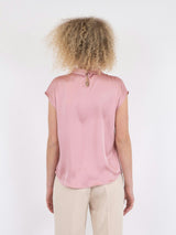 Neo Noir Fleur Drapy Satin Blouse 160990 Col.754