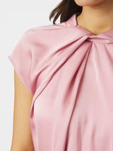 Neo Noir Fleur Drapy Satin Blouse 160990 Col.754