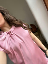 Neo Noir Fleur Drapy Satin Blouse 160990 Col.754