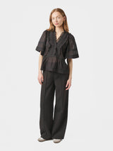 Neo Noir Evienne S Voile Top 161856 Col. Black