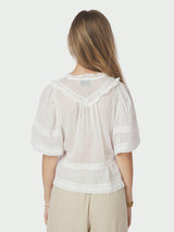 Neo Noir Evienne S Voile Top 161856 col. White