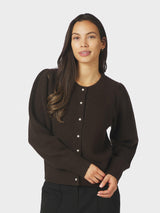 Neo Noir Nuna Knit Cardigan 162242 Col.Brown