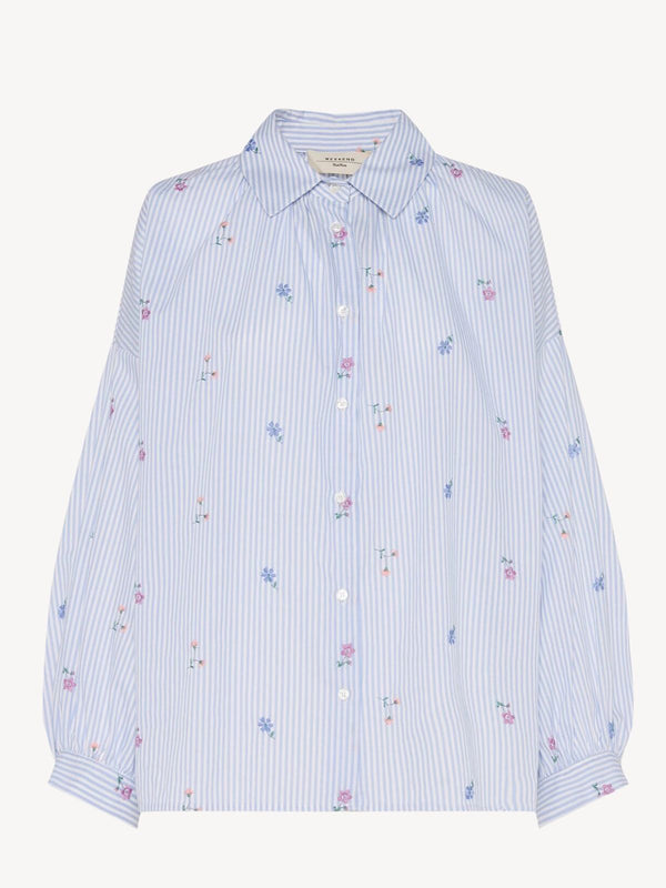 MaxMara Skjorte Gilly 2515111132600 Lyseblå 001