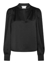 Neo Noir Rosslyn Heavy Sateen Blouse Col. Black