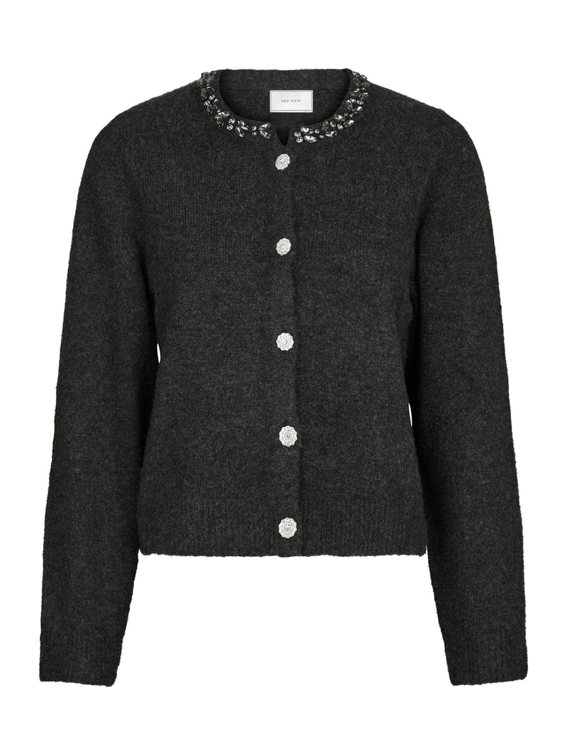 Neo Noir Marie Stone Knit Cardigan 163850 Col.132