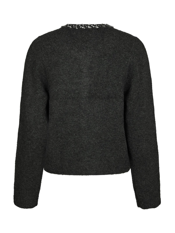 Neo Noir Marie Stone Knit Cardigan 163850 Col.132