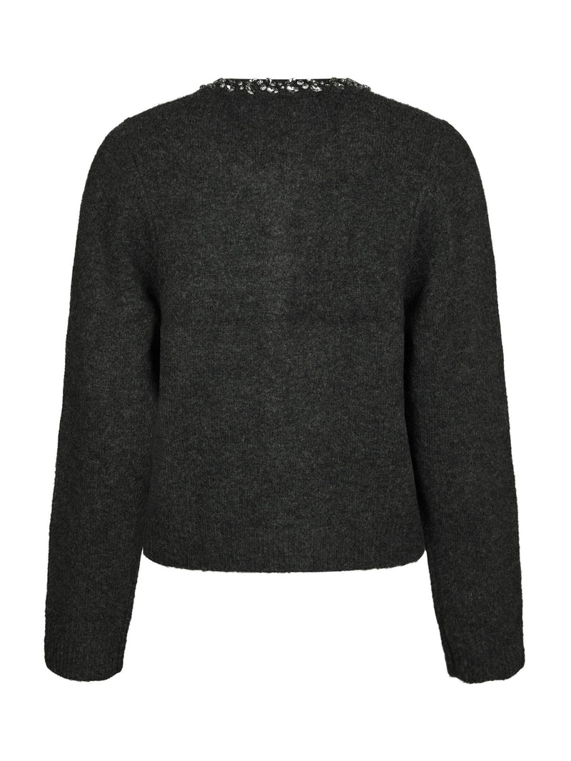 Neo Noir Marie Stone Knit Cardigan 163850 Col.132