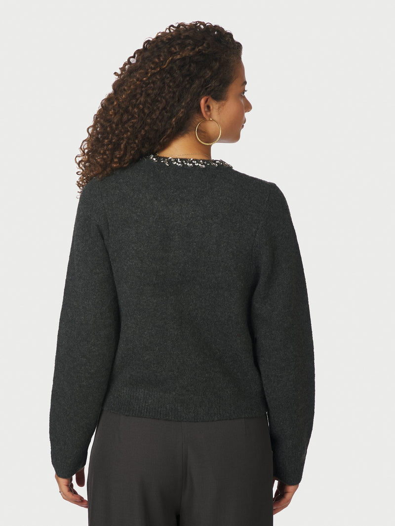 Neo Noir Marie Stone Knit Cardigan 163850 Col.132