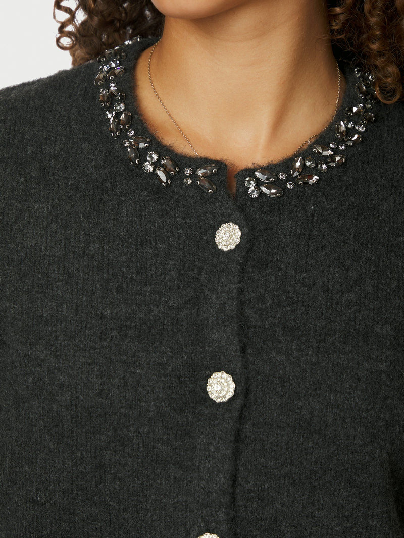 Neo Noir Marie Stone Knit Cardigan 163850 Col.132