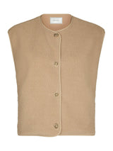 Neo Noir Mariko Teddy Vest 164594 Col. Sand