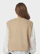 Neo Noir Mariko Teddy Vest 164594 Col. Sand