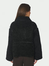 Neo Noir Castor Faux Fur Jacket 164862 Col.Black