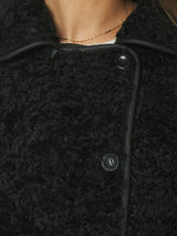 Neo Noir Castor Faux Fur Jacket 164862 Col.Black