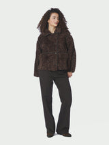 Neo Noir Castor Faux Fur Jacket 164862 Col.Dark br