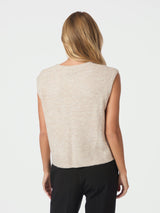 Neo Noir Everest Knit Vest PO 164870 Col. Sand