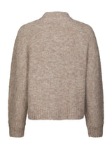 Neo Noir Taura Fluffy Knit Cardigan Col.Beige Mela
