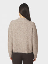 Neo Noir Taura Fluffy Knit Cardigan Col.Beige Mela