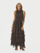 Neo Noir Marli Solid Chiffon Dress 165640 Col.306
