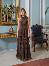 Neo Noir Marli Solid Chiffon Dress 165640 Col.306