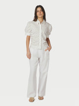 Neo Noir Frannie Dot Shirt 166006 Col.Off white