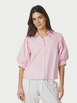 Neo Noir Etta Soft Stripe Stone Shirt Col. 754