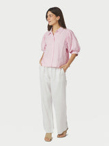 Neo Noir Etta Soft Stripe Stone Shirt Col. 754