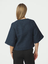 Neo Noir Rosella Boucle Mini Jacket 166488 Col.Nav
