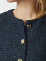 Neo Noir Rosella Boucle Mini Jacket 166488 Col.Nav