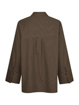 Neo Dita Striped Line Shirt 166888 Col. Dark Brown