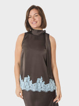 Neo Noir Lorenz Lace Top 167826 Col. Dark Brown