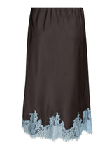 Neo Noir Naira Lace Skirt 167839 Col. Dark brown