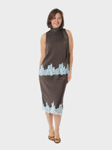 Neo Noir Naira Lace Skirt 167839 Col. Dark brown