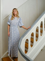 Neo Noir Kikka Faded Flower Dress 167902 Col. Light Blue