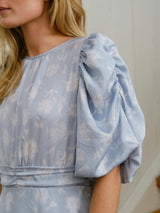 Neo Noir Kikka Faded Flower Dress 167902 Col. Light Blue