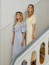 Neo Noir Kikka Faded Flower Dress 167902 Col. Light Blue