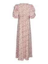 Neo Noir Kikka Chiffon Flower Dress 167915 Col. Rose