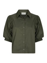 Neo Noir Etta Poplin Shirt 168089 Col. Army