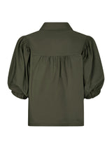 Neo Noir Etta Poplin Shirt 168089 Col. Army