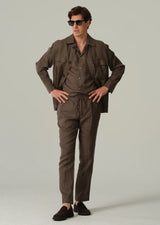 Sand Copenhagen overshirt Aiden brun