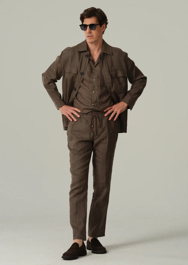 Sand Copenhagen overshirt Aiden brun