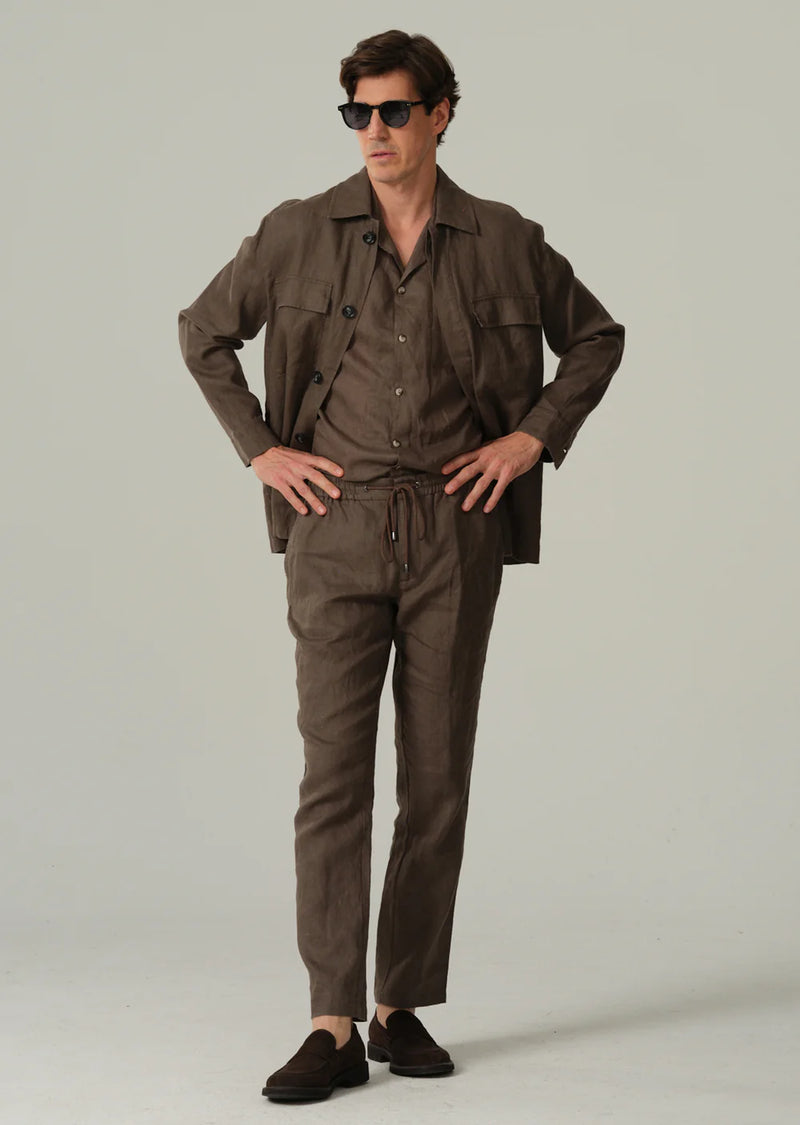 Sand Copenhagen overshirt Aiden brun