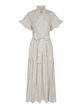 Neo Noir Nellie Wide Stripe Dress 168228 Col.Ivory