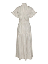 Neo Noir Nellie Wide Stripe Dress 168228 Col.Ivory